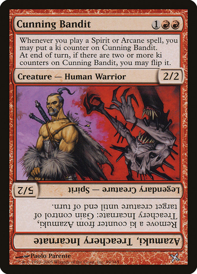 Cunning Bandit // Azamuki, Treachery Incarnate [Betrayers of Kamigawa] | Lots Moore NSW