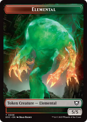 Elemental (0008) // Gnome Double-Sided Token [Edge of Eternities Commander Tokens] | Lots Moore NSW