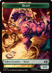 Rhino (013) // Beast (011) Double-Sided Token [Marvel Super Heroes Commander Tokens] | Lots Moore NSW