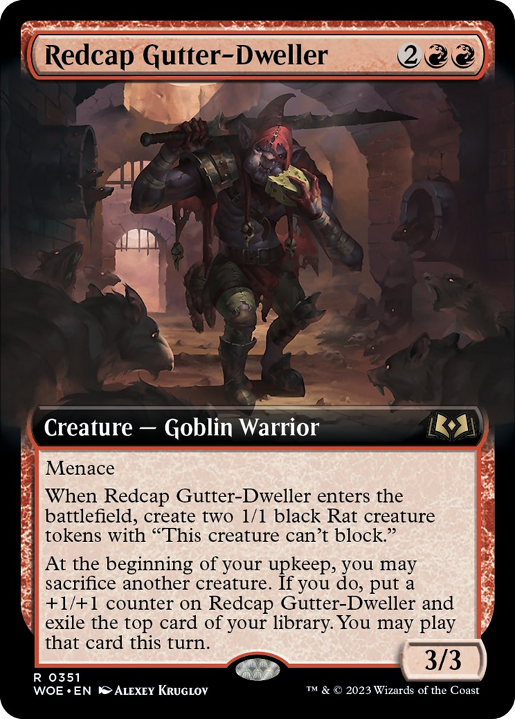 Redcap Gutter-Dweller (Extended Art) [Wilds of Eldraine] | Lots Moore NSW