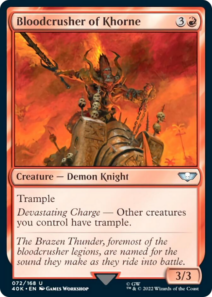 Bloodcrusher of Khorne (Surge Foil) [Warhammer 40,000] | Lots Moore NSW
