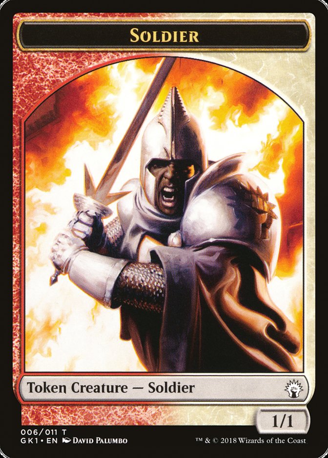 Soldier // Soldier Double-Sided Token [Guilds of Ravnica Guild Kit Tokens] | Lots Moore NSW