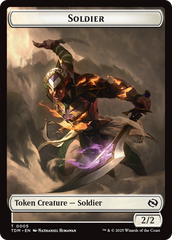 Solider (0004) // Solider (0005) Double-Sided Token [Tarkir: Dragonstorm Tokens] | Lots Moore NSW