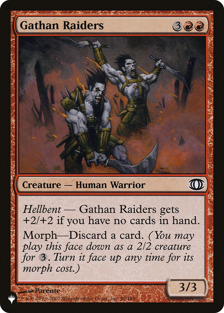 Gathan Raiders [The List Reprints] | Lots Moore NSW