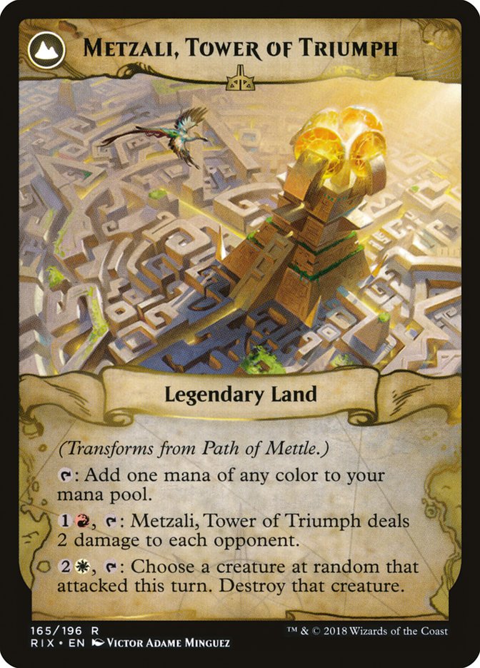 Path of Mettle // Metzali, Tower of Triumph [Rivals of Ixalan] | Lots Moore NSW