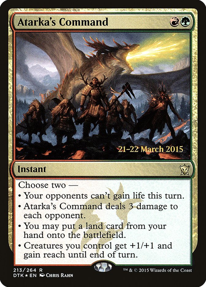 Atarka's Command [Dragons of Tarkir Prerelease Promos] | Lots Moore NSW