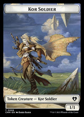 Treasure // Kor Soldier Double-Sided Token [Commander Masters Tokens] | Lots Moore NSW