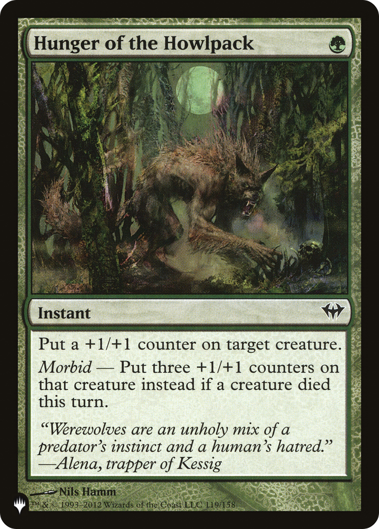 Hunger of the Howlpack [The List] | Lots Moore NSW