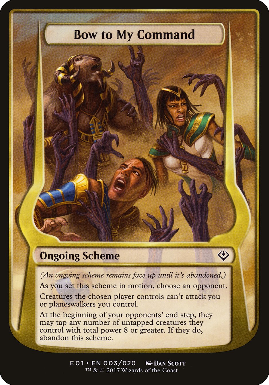 Bow to My Command (Schemes) [Archenemy: Nicol Bolas Schemes] | Lots Moore NSW