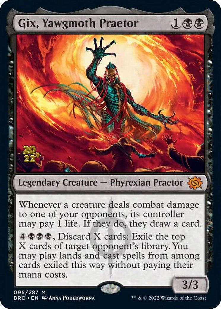 Gix, Yawgmoth Praetor [The Brothers' War Prerelease Promos] | Lots Moore NSW
