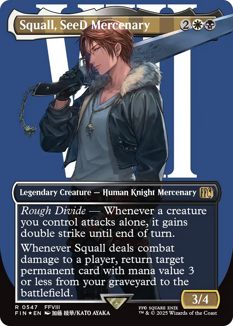 Squall, SeeD Mercenary (Borderless) (Surge Foil) [FINAL FANTASY] | Lots Moore NSW