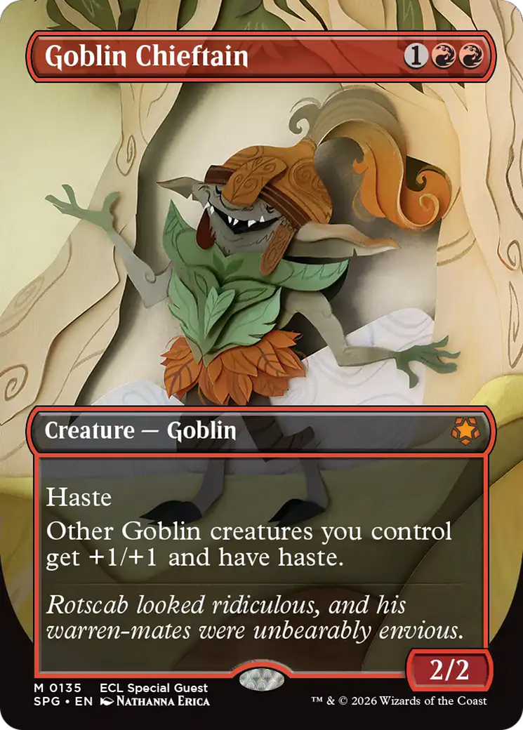Goblin Chieftain (Borderless) [Lorwyn Eclipsed Special Guests] Magic: The Gathering | Lots Moore NSW