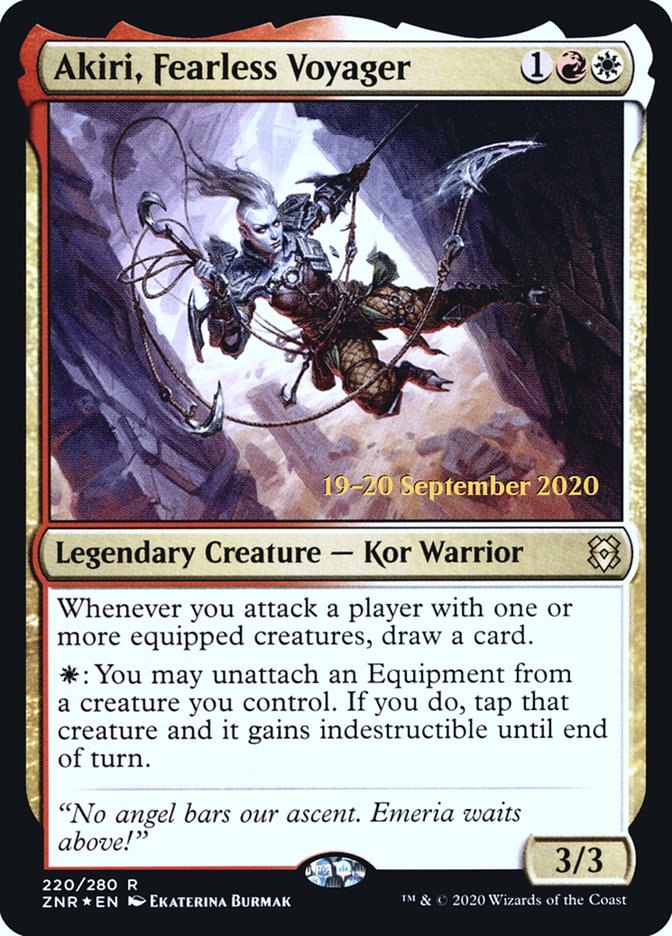 Akiri, Fearless Voyager [Zendikar Rising Prerelease Promos] | Lots Moore NSW