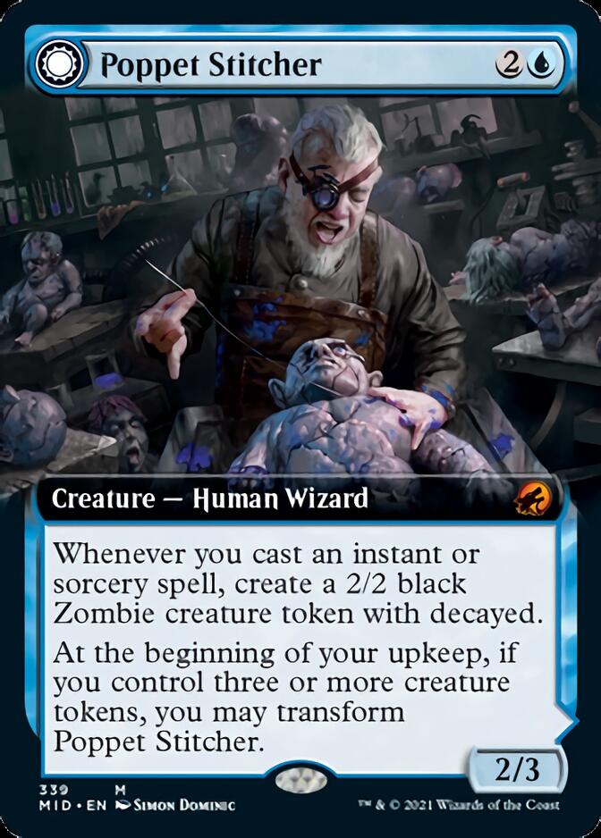 Poppet Stitcher // Poppet Factory (Extended Art) [Innistrad: Midnight Hunt] | Lots Moore NSW
