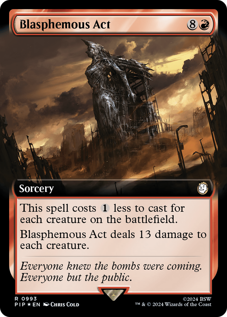 Blasphemous Act (Extended Art) (Surge Foil) [Fallout] | Lots Moore NSW