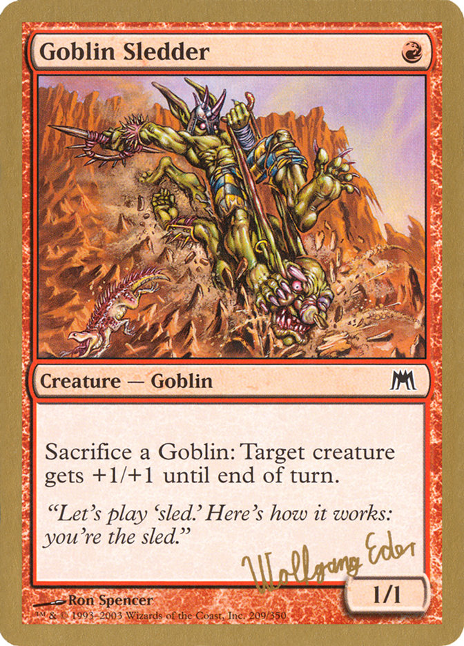 Goblin Sledder (Wolfgang Eder) [World Championship Decks 2003] | Lots Moore NSW