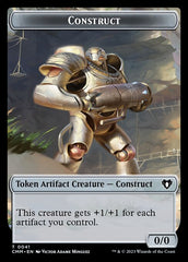 Spirit (0039) // Construct (0041) Double-Sided Token [Commander Masters Tokens] | Lots Moore NSW