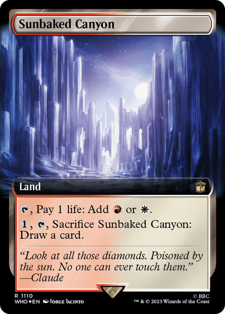 Sunbaked Canyon (Extended Art) (Surge Foil) [Doctor Who] | Lots Moore NSW