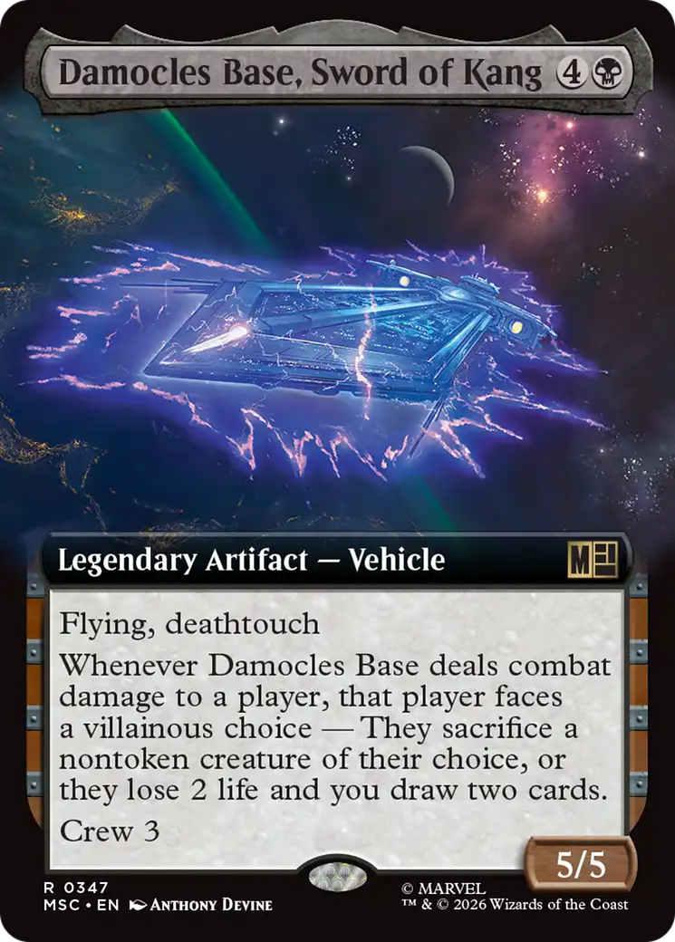 Damocles Base, Sword of Kang (Extended Art) [Marvel Super Heroes Commander] | Lots Moore NSW