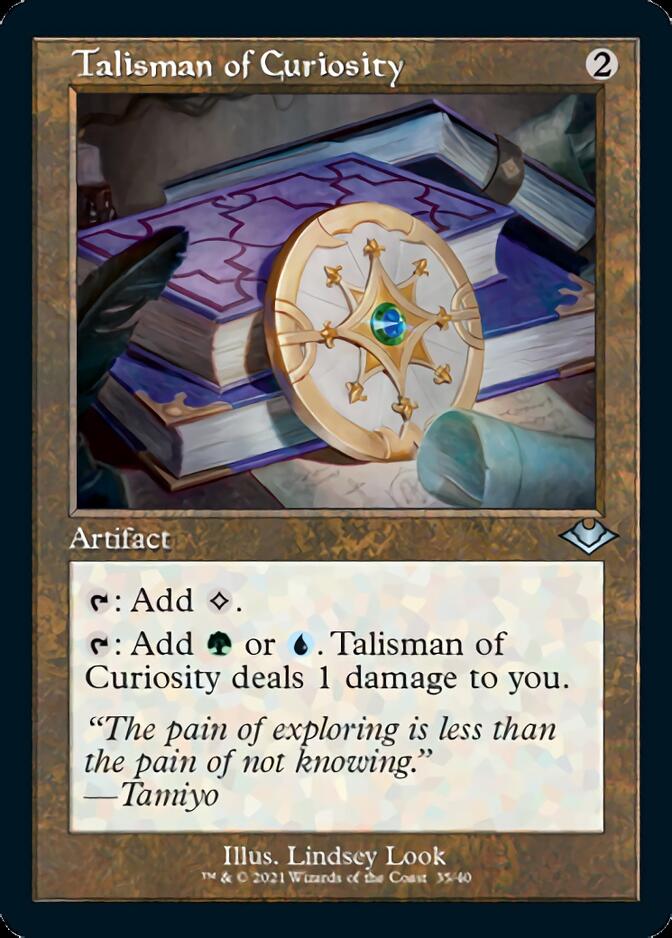 Talisman of Curiosity (Retro Foil Etched) [Modern Horizons] | Lots Moore NSW