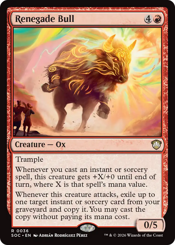 Renegade Bull [Secrets of Strixhaven Commander] | Lots Moore NSW