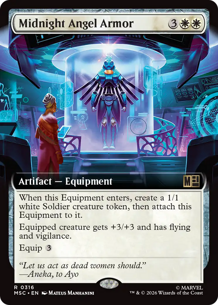 Midnight Angel Armor (Extended Art) [Marvel Super Heroes Commander] | Lots Moore NSW