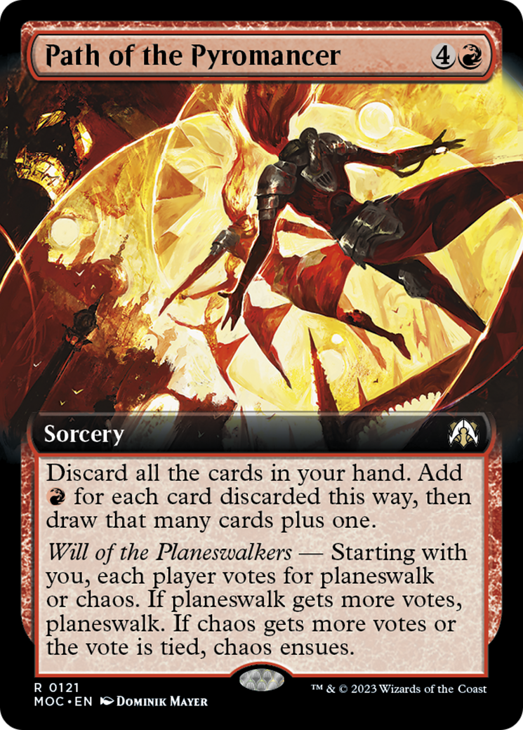 Path of the Pyromancer (Extended Art) [March of the Machine Commander] | Lots Moore NSW