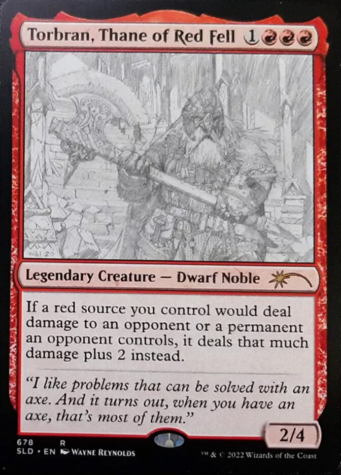 Torbran, Thane of Red Fell (Sketch) [Secret Lair Drop Promos] | Lots Moore NSW