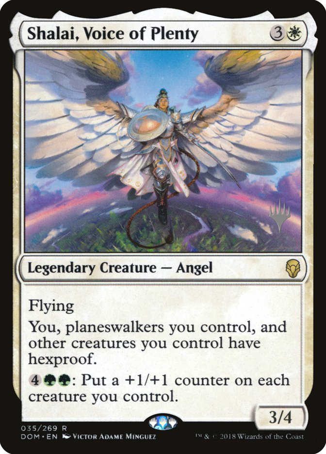 Shalai, Voice of Plenty (Promo Pack) [Dominaria Promos] | Lots Moore NSW