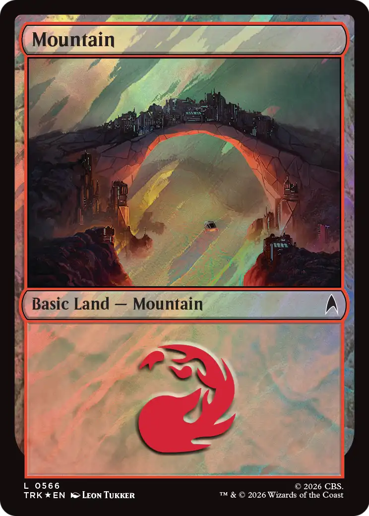 Mountain (0566) (Surge Foil) [Star Trek Commander] | Lots Moore NSW