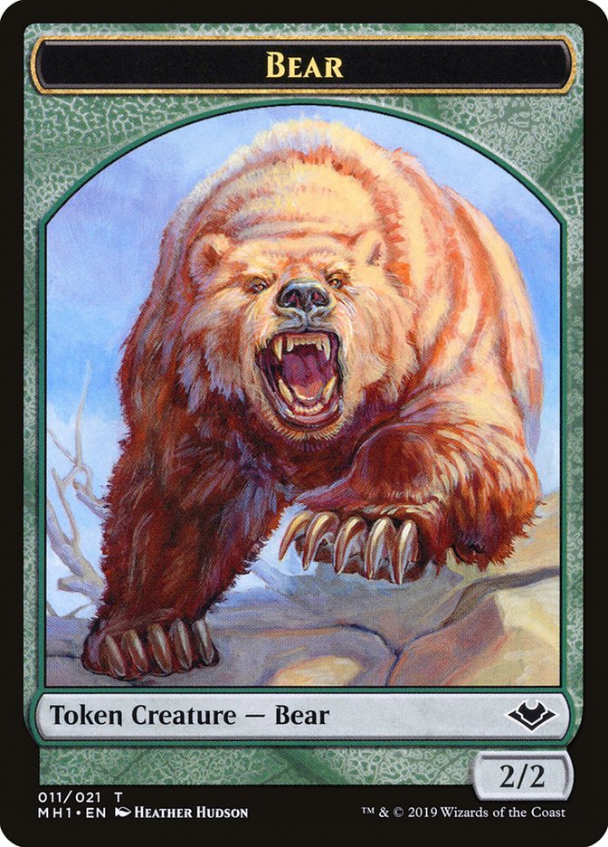 Zombie (007) // Bear (011) Double-Sided Token [Modern Horizons Tokens] | Lots Moore NSW