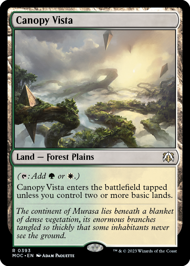 Canopy Vista [March of the Machine Commander] | Lots Moore NSW