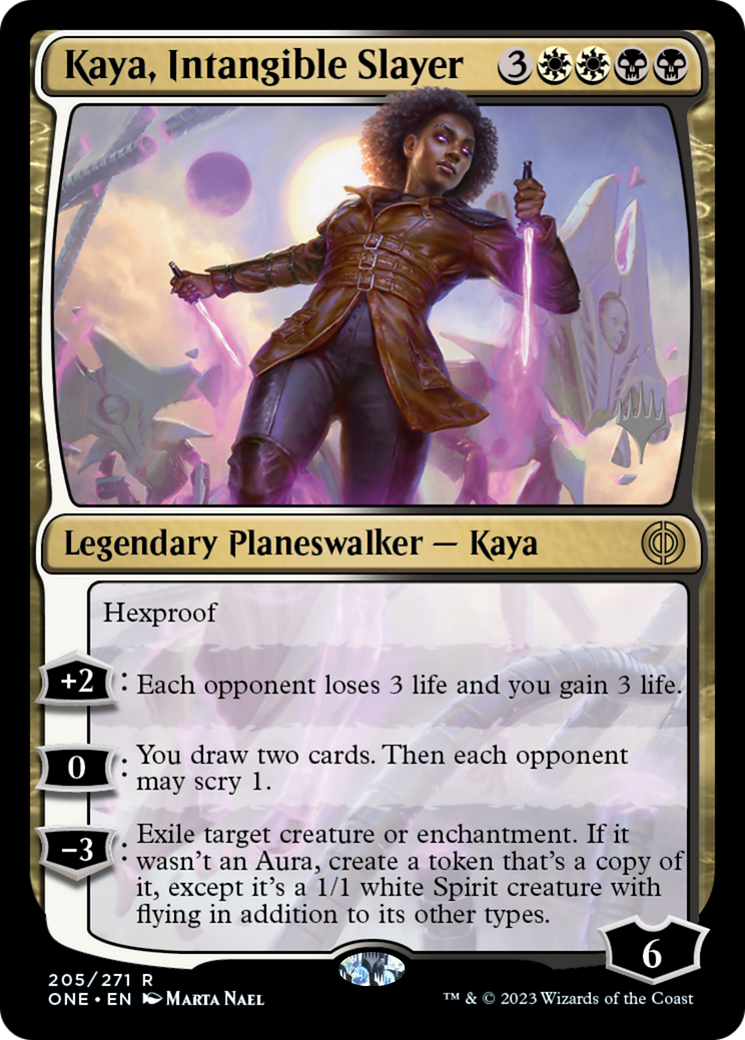 Kaya, Intangible Slayer (Promo Pack) [Phyrexia: All Will Be One Promos] | Lots Moore NSW