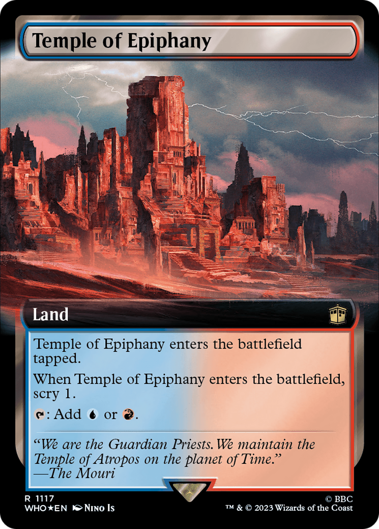 Temple of Epiphany (Extended Art) (Surge Foil) [Doctor Who] | Lots Moore NSW
