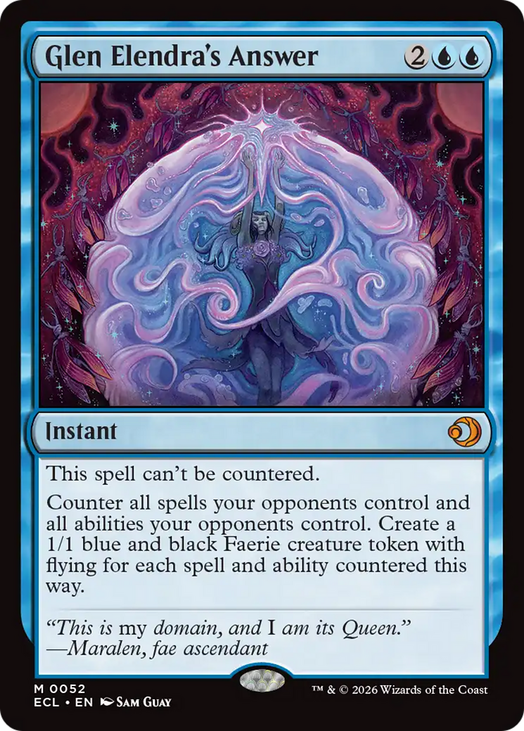 Glen Elendra's Answer [Lorwyn Eclipsed] | Lots Moore NSW