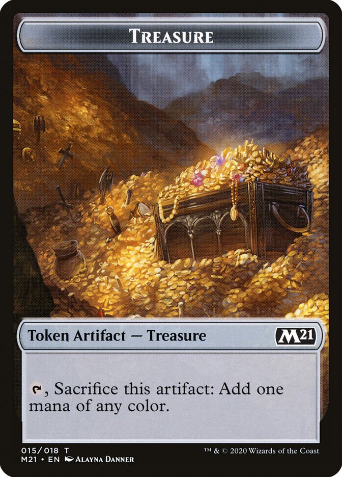 Treasure Token [Core Set 2021 Tokens] | Lots Moore NSW