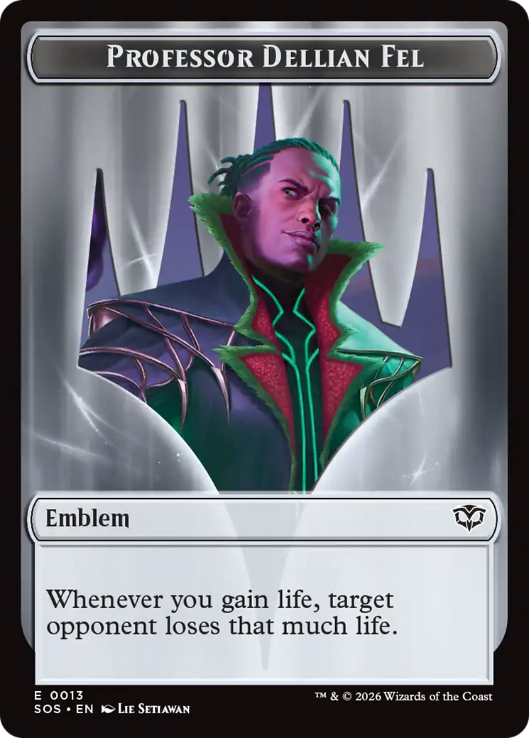 Professor Dellian Fel // Pest (0008) Double-Sided Token [Secrets of Strixhaven Tokens] Magic: The Gathering | Lots Moore NSW