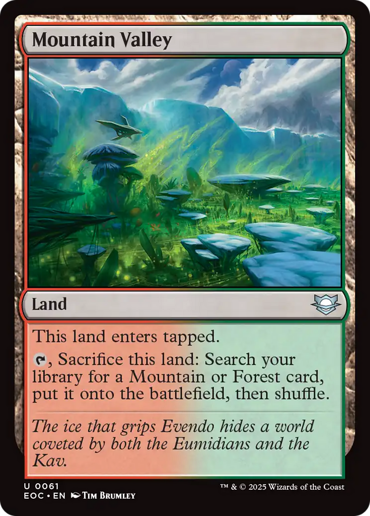 Mountain Valley [Edge of Eternities Commander] | Lots Moore NSW