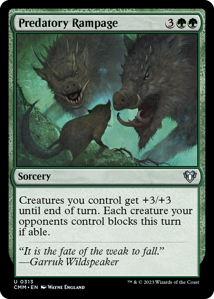 Predatory Rampage [Commander Masters] | Lots Moore NSW