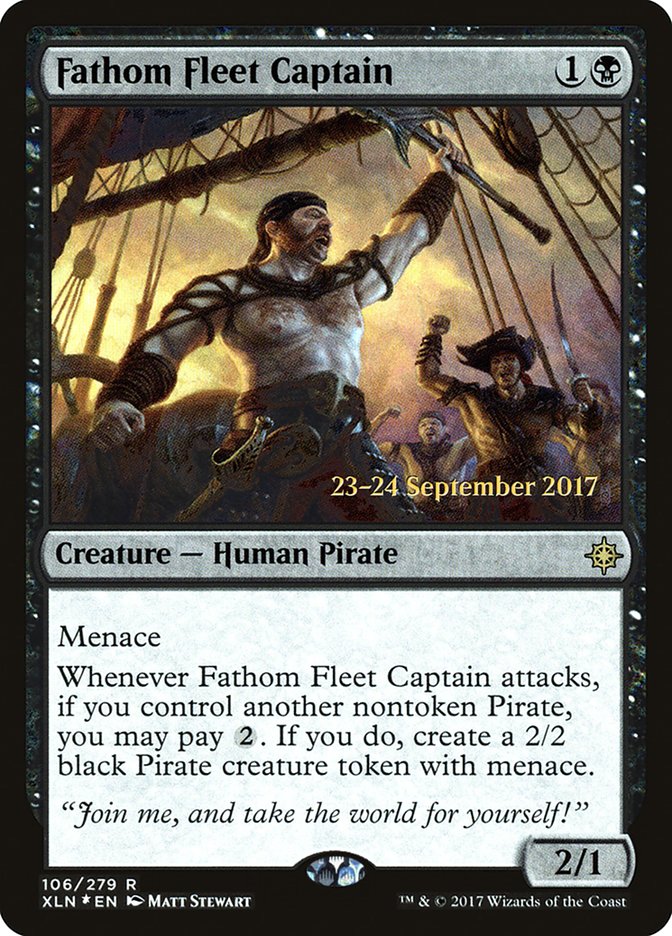 Fathom Fleet Captain [Ixalan Prerelease Promos] | Lots Moore NSW