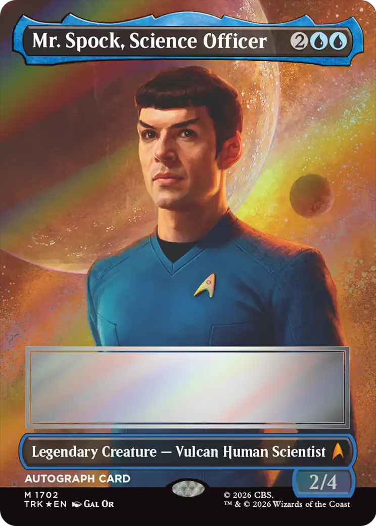 Mr. Spock, Science Officer (Borderless) (Signed) [Star Trek] | Lots Moore NSW