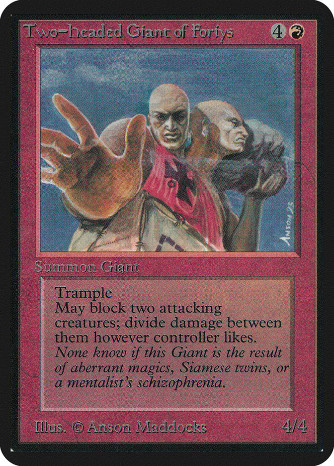 Two-Headed Giant of Foriys [Alpha Edition] | Lots Moore NSW