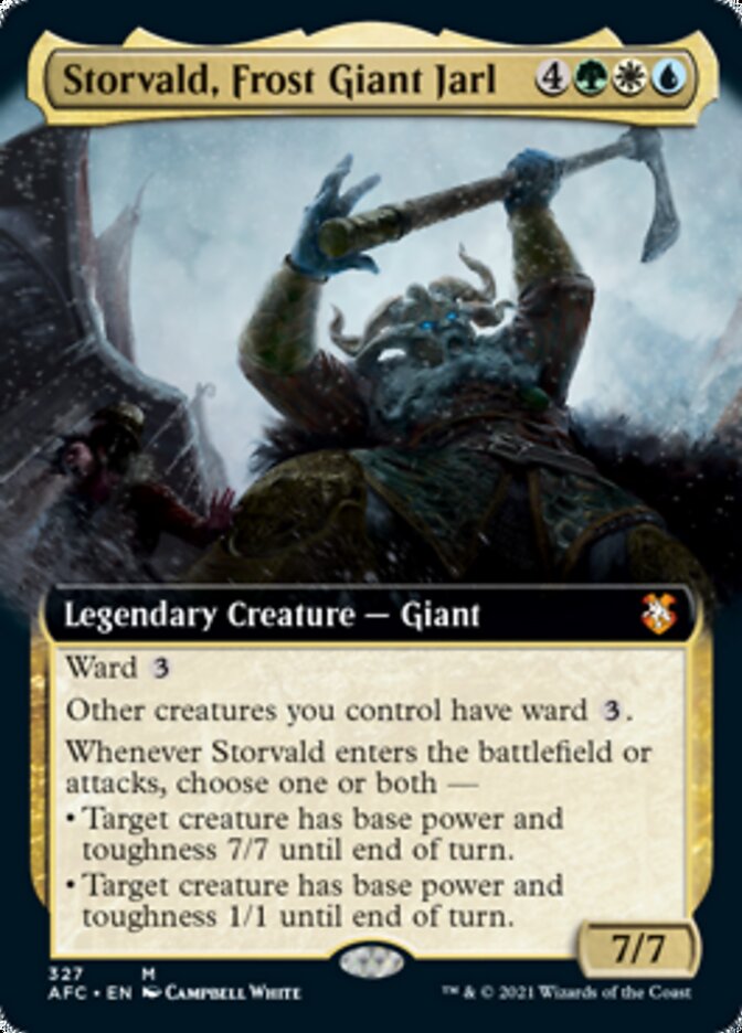 Storvald, Frost Giant Jarl (Extended Art) [Dungeons & Dragons: Adventures in the Forgotten Realms Commander] | Lots Moore NSW