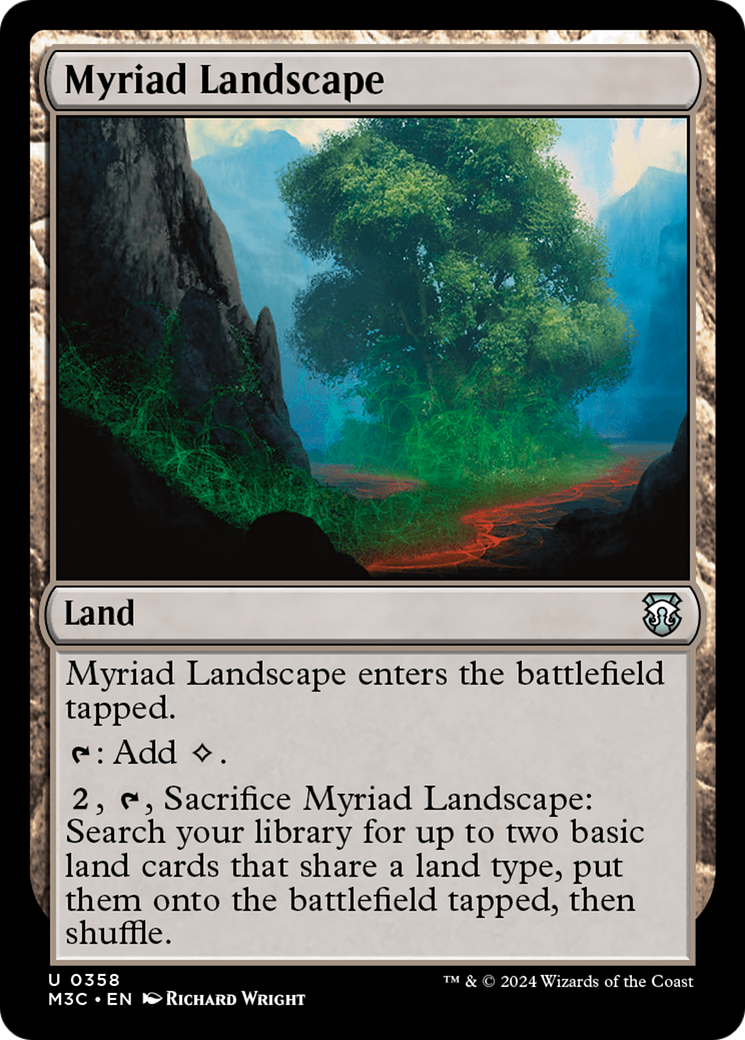 Myriad Landscape (Ripple Foil) [Modern Horizons 3 Commander] | Lots Moore NSW