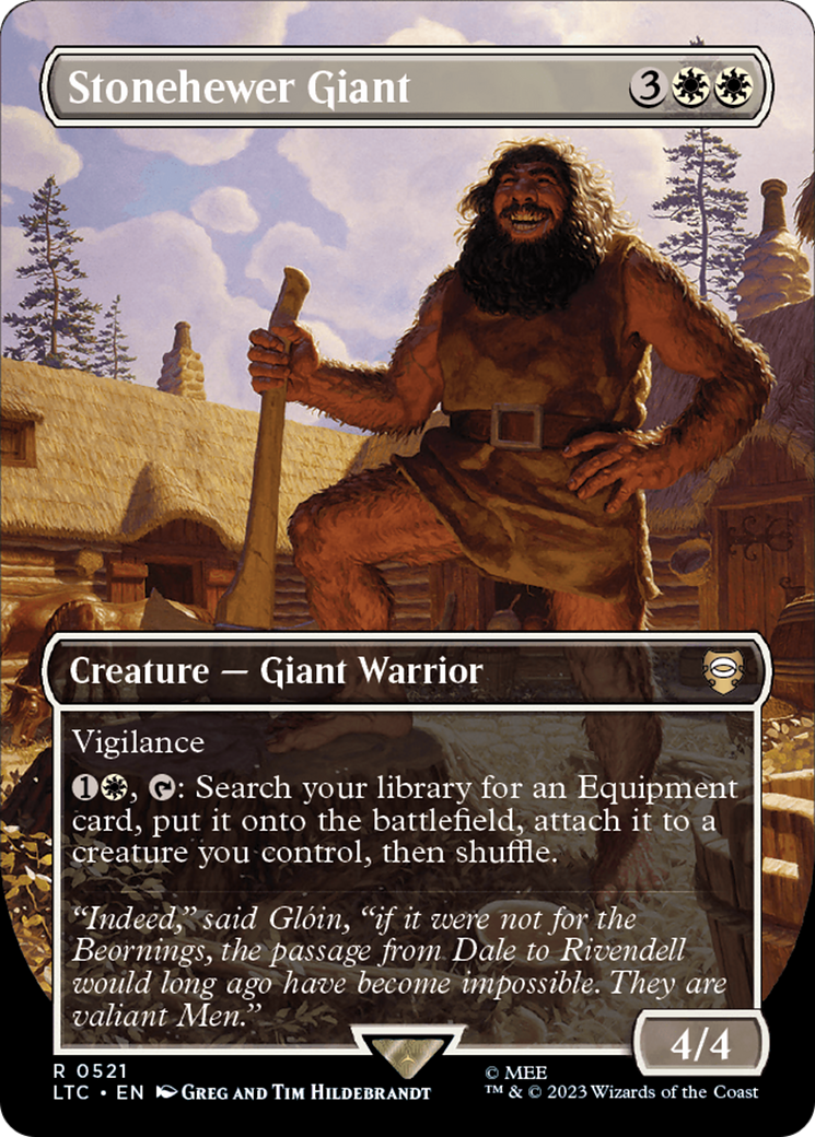 Stonehewer Giant (Borderless) [The Lord of the Rings: Tales of Middle-Earth Commander] | Lots Moore NSW
