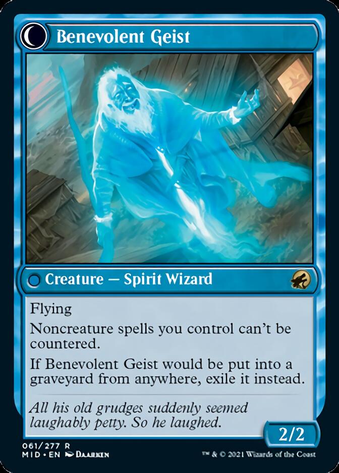 Malevolent Hermit // Benevolent Geist [Innistrad: Midnight Hunt] | Lots Moore NSW