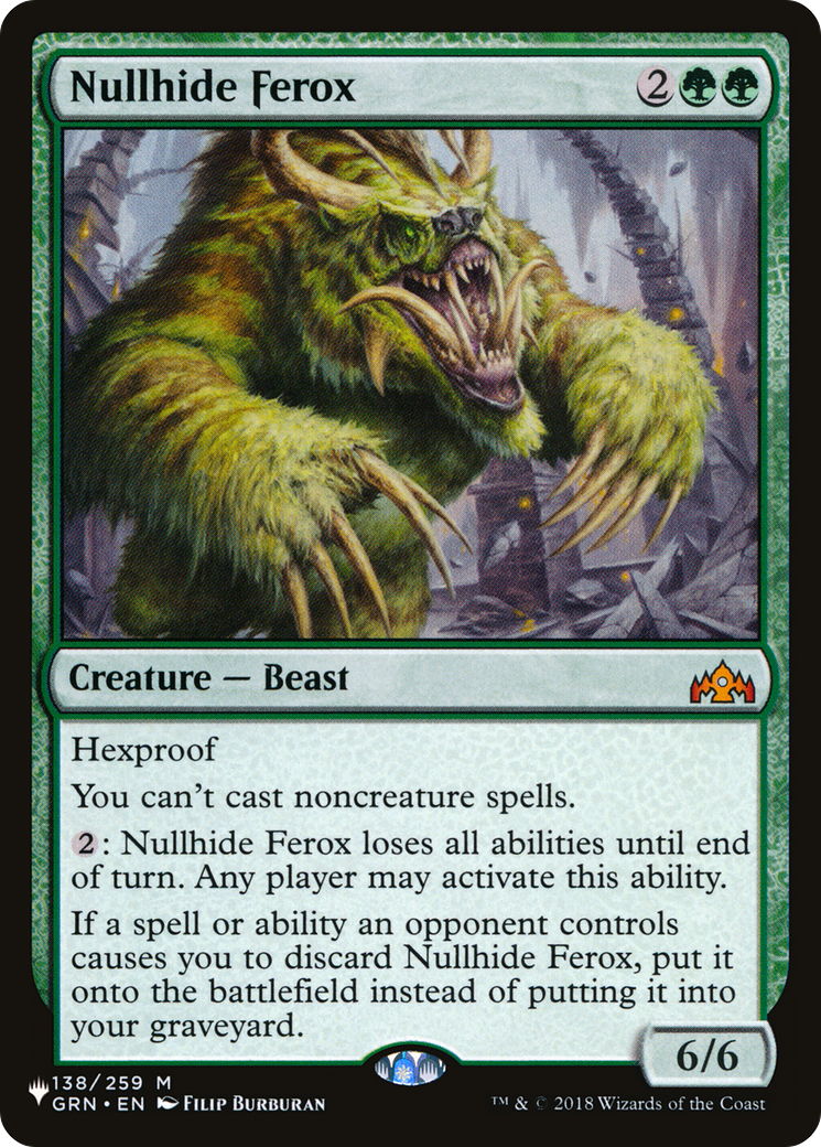 Nullhide Ferox [The List Reprints] | Lots Moore NSW