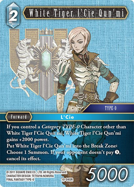 White Tiger l'Cie Qun'mi [Opus X] | Lots Moore NSW