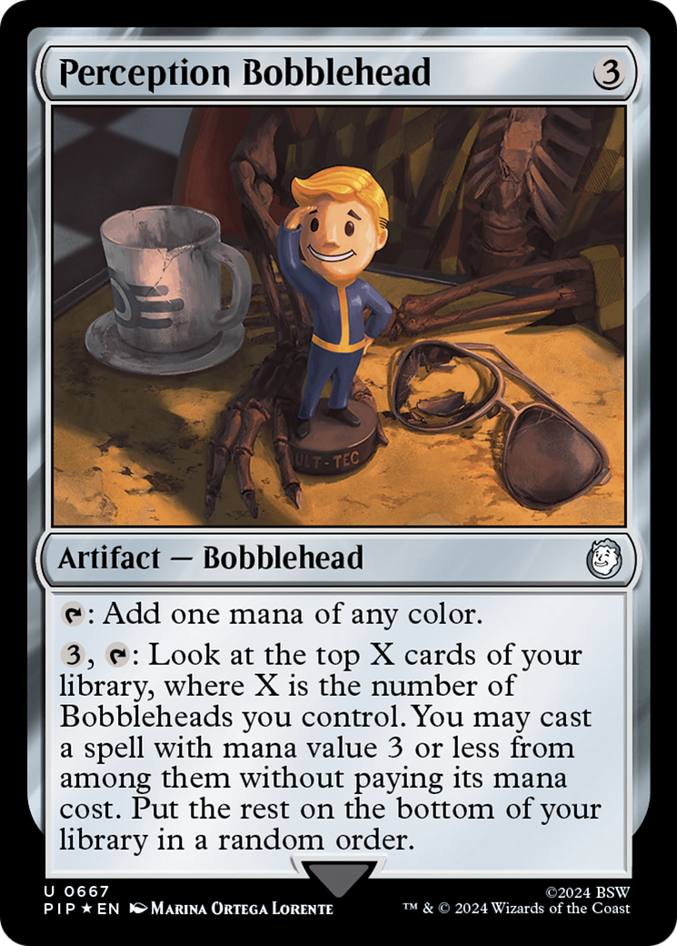 Perception Bobblehead (Surge Foil) [Fallout] | Lots Moore NSW