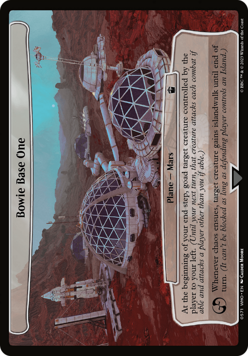 Bowie Base One [Doctor Who] | Lots Moore NSW